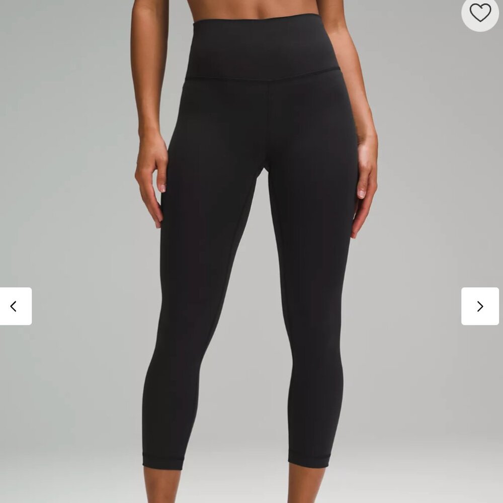 Lululemon Wunder Train High-Rise Crop 23" Black Leggings